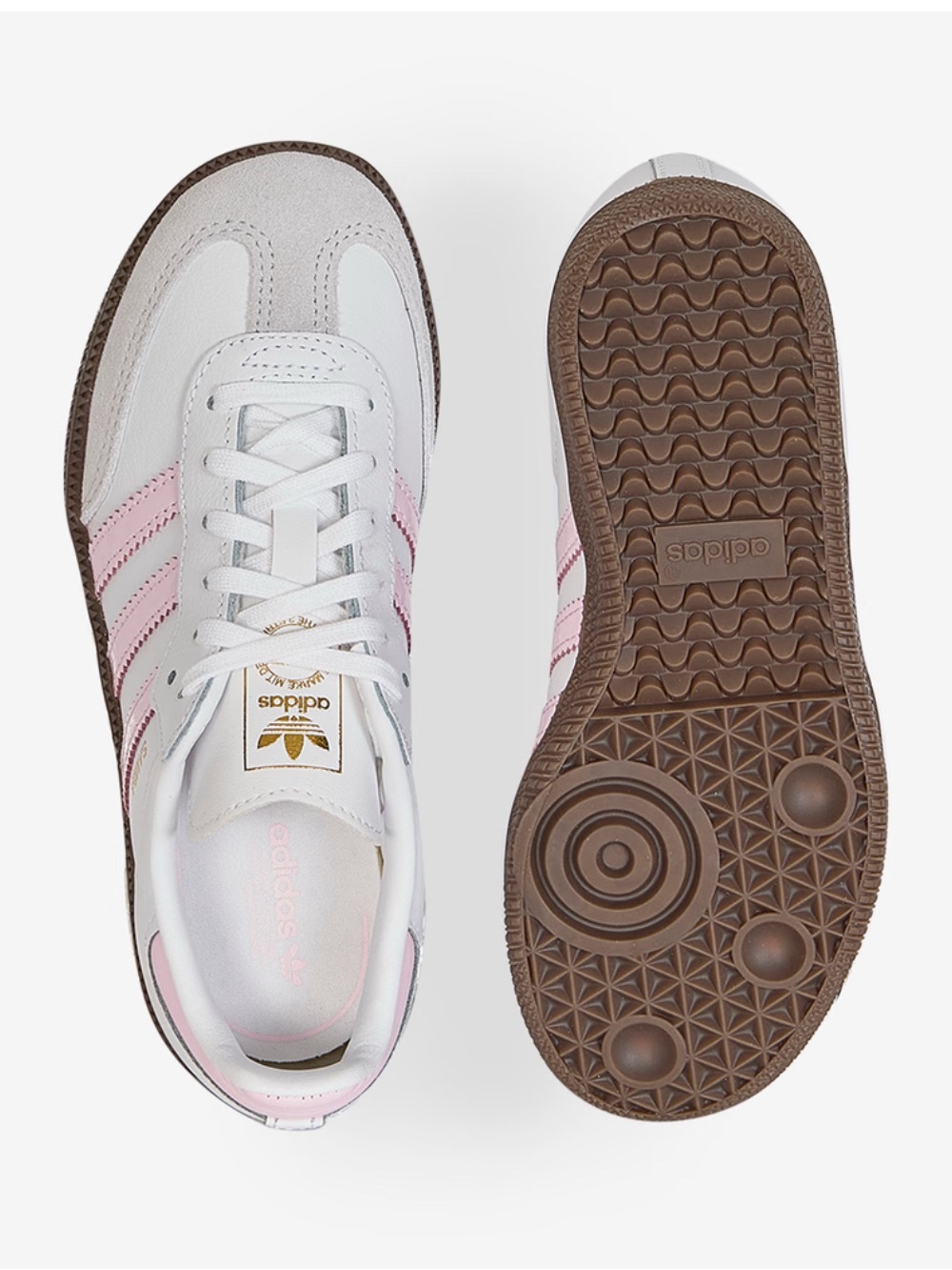 Adidas Samba OG Sneakers White Pink Women’s Size 8 Unisex Mens Sz 7